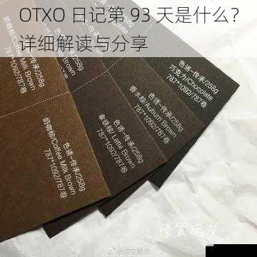 OTXO 日记第 93 天是什么?详细解读与分享