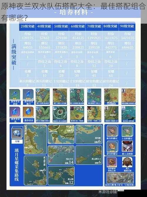 原神夜兰双水队伍搭配大全:最佳搭配组合有哪些?