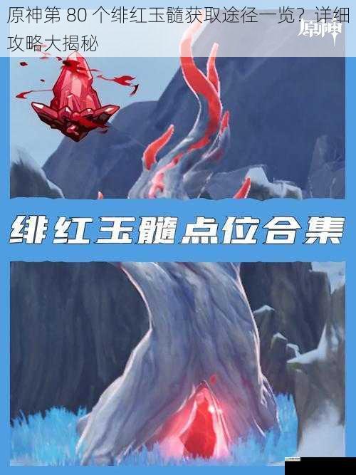 原神第 80 个绯红玉髓获取途径一览?详细攻略大揭秘