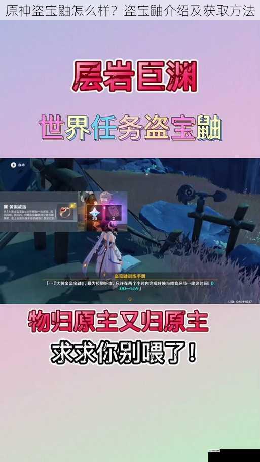 原神盗宝鼬怎么样?盗宝鼬介绍及获取方法