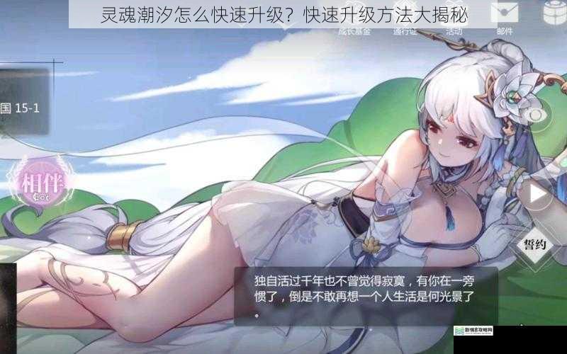 灵魂潮汐怎么快速升级?快速升级方法大揭秘