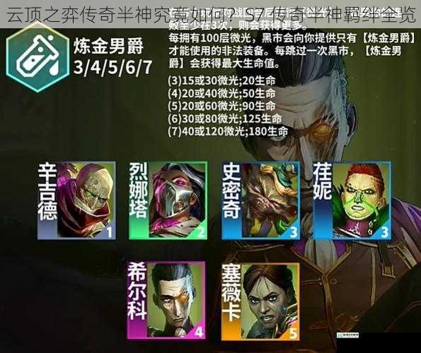 云顶之弈传奇半神究竟如何?S7 传奇半神羁绊全览