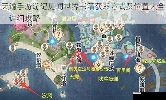 天谕手游游记见闻世界书籍获取方式及位置大全:详细攻略