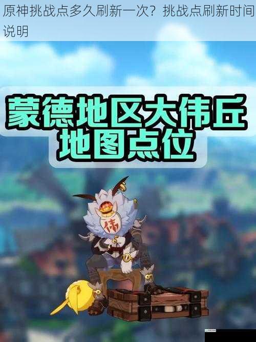 原神挑战点多久刷新一次?挑战点刷新时间说明