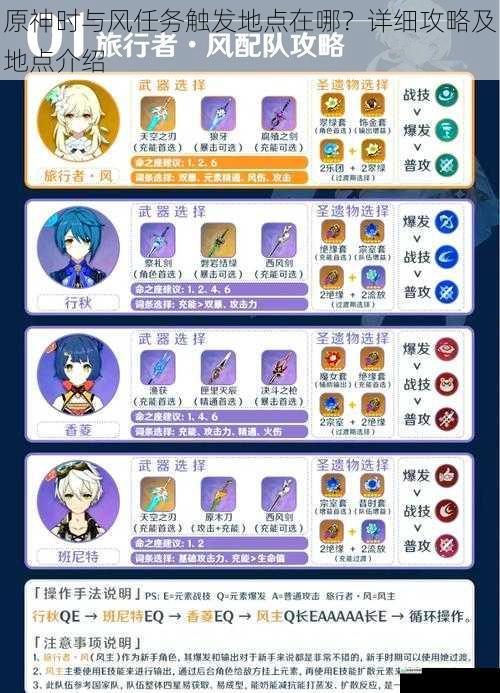 原神时与风任务触发地点在哪?详细攻略及地点介绍