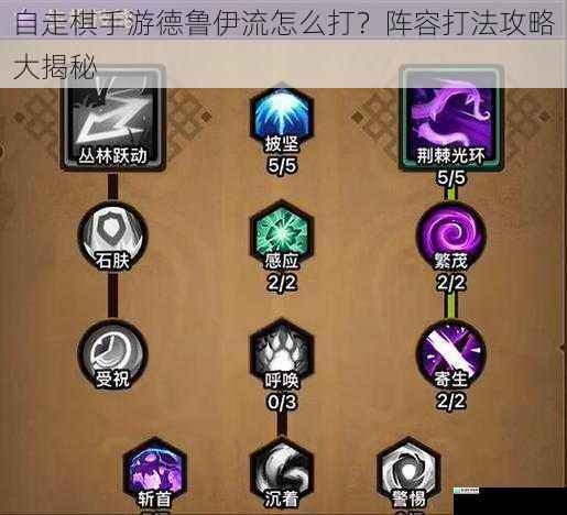 自走棋手游德鲁伊流怎么打?阵容打法攻略大揭秘