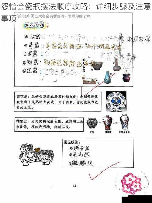 怨憎会瓷瓶摆法顺序攻略:详细步骤及注意事项