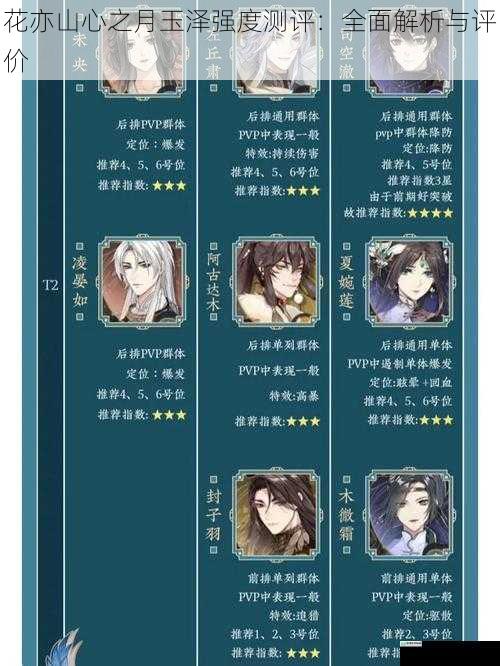 花亦山心之月玉泽强度测评:全面解析与评价