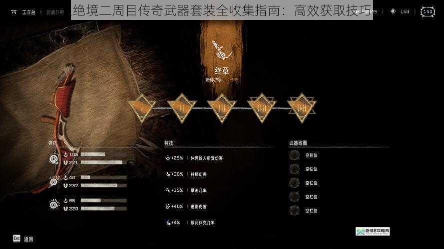 地平线西之绝境二周目传奇武器套装全收集指南:高效获取技巧与位置解析