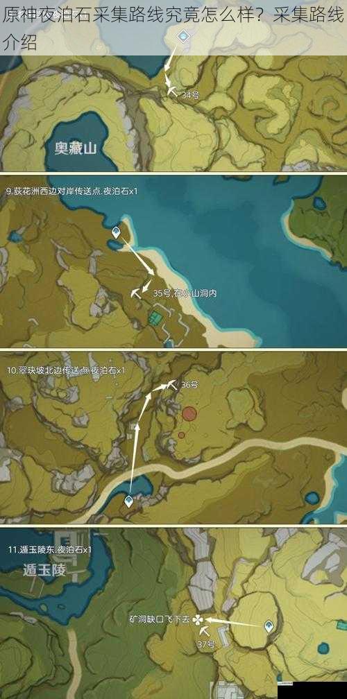 原神夜泊石采集路线究竟怎么样?采集路线介绍