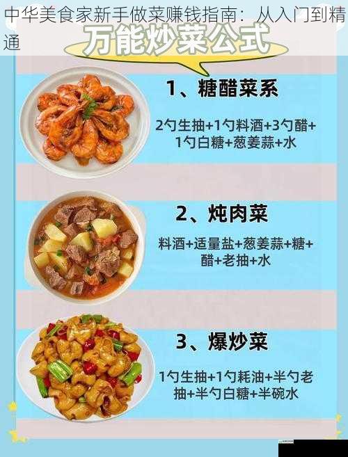 中华美食家新手做菜赚钱指南:从入门到精通