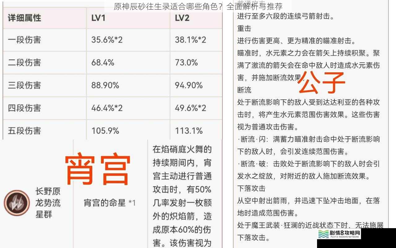 原神辰砂往生录适合哪些角色?全面解析与推荐