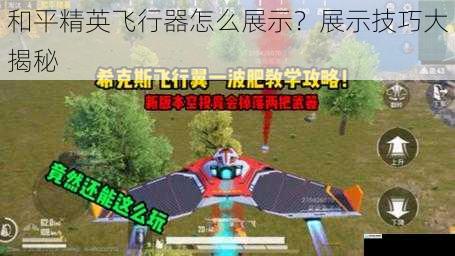 和平精英飞行器怎么展示?展示技巧大揭秘
