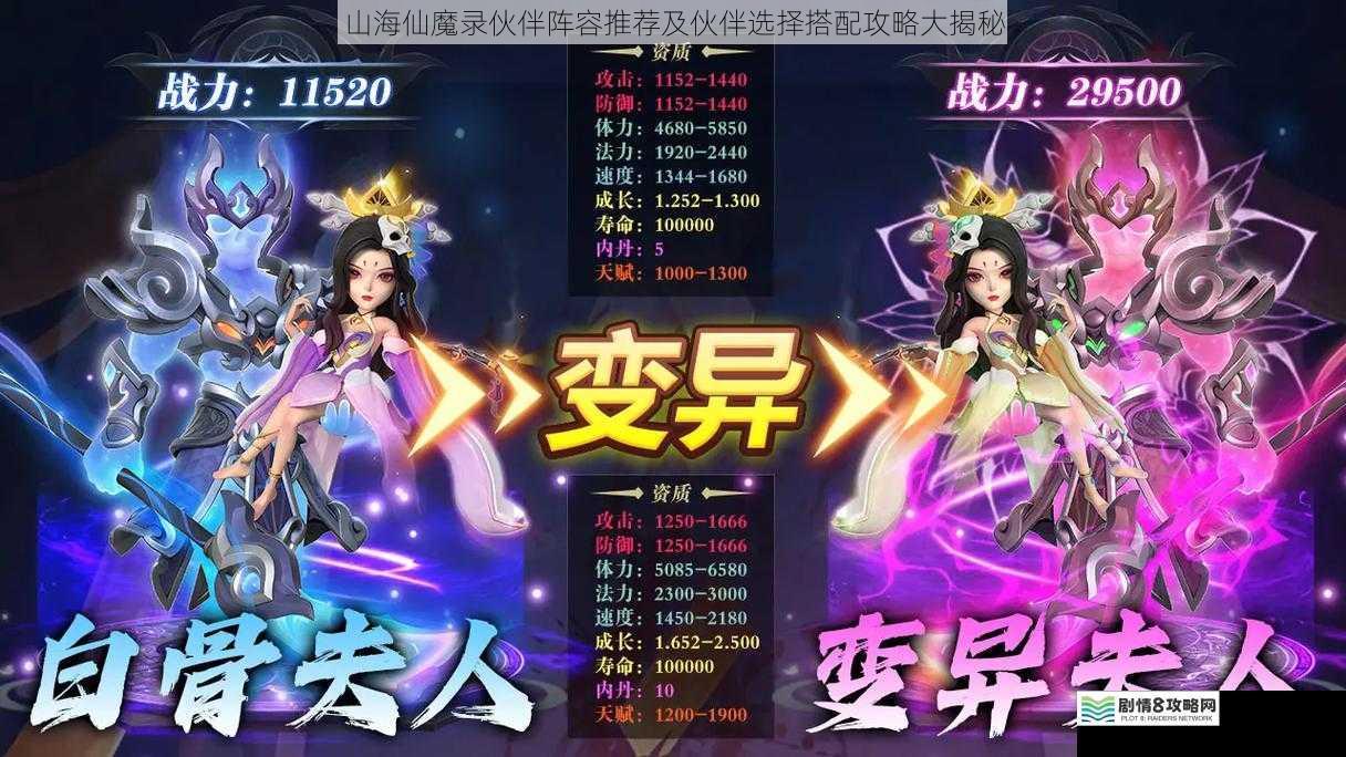 山海仙魔录伙伴阵容推荐及伙伴选择搭配攻略大揭秘