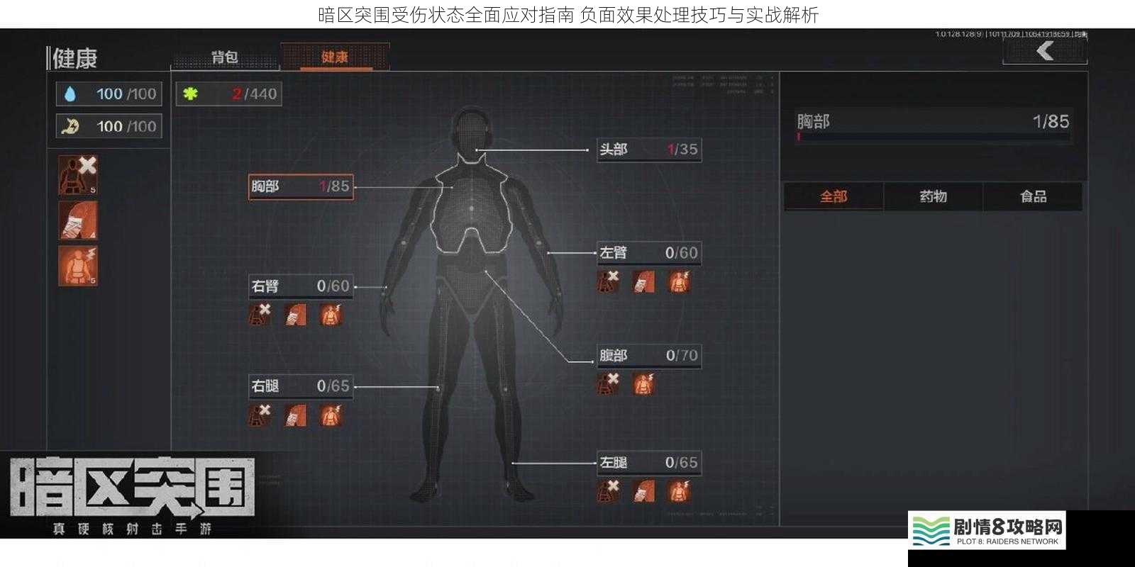 暗区突围受伤状态全面应对指南 负面效果处理技巧与实战解析