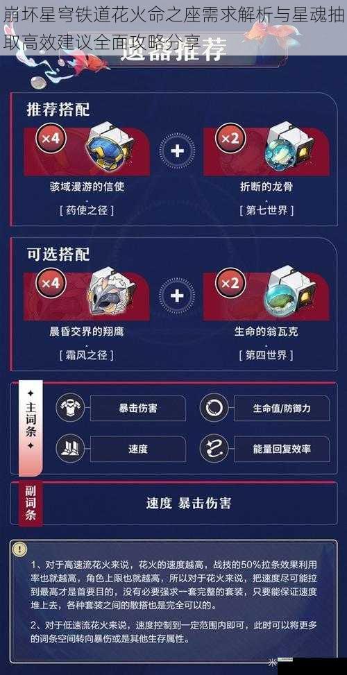 崩坏星穹铁道花火命之座需求解析与星魂抽取高效建议全面攻略分享