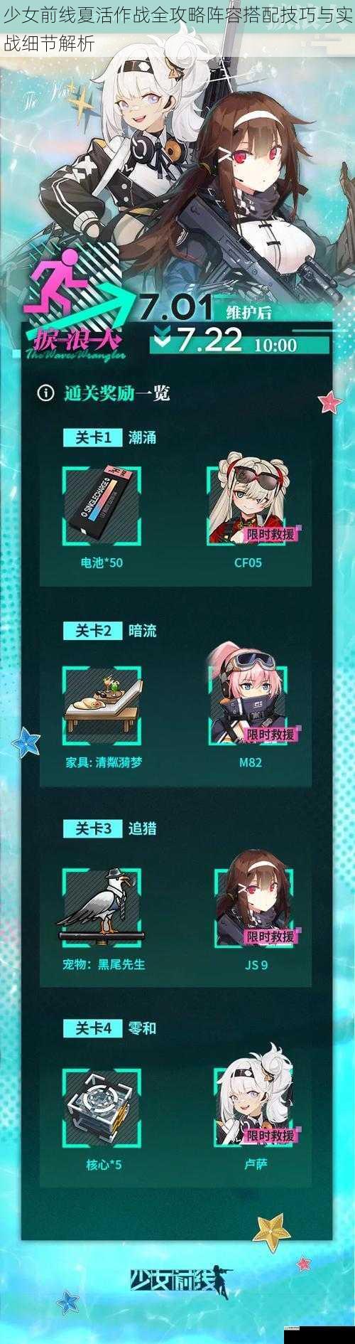 少女前线夏活作战全攻略阵容搭配技巧与实战细节解析