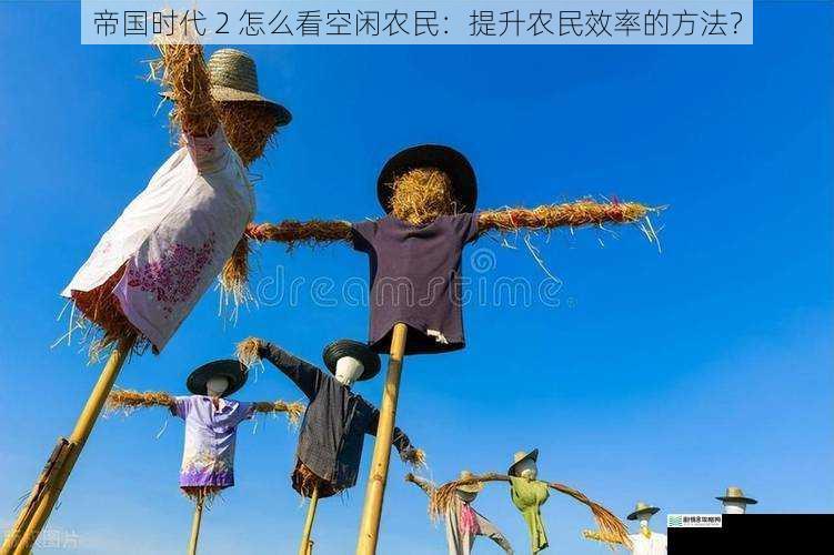 帝国时代 2 怎么看空闲农民:提升农民效率的方法?