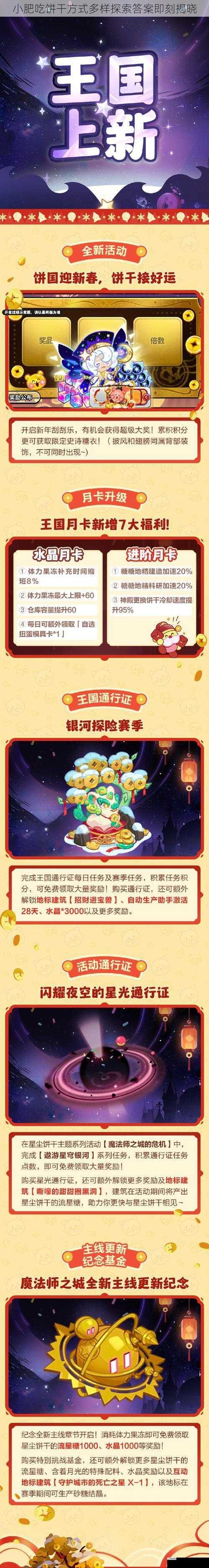 小肥吃饼干方式多样探索答案即刻揭晓