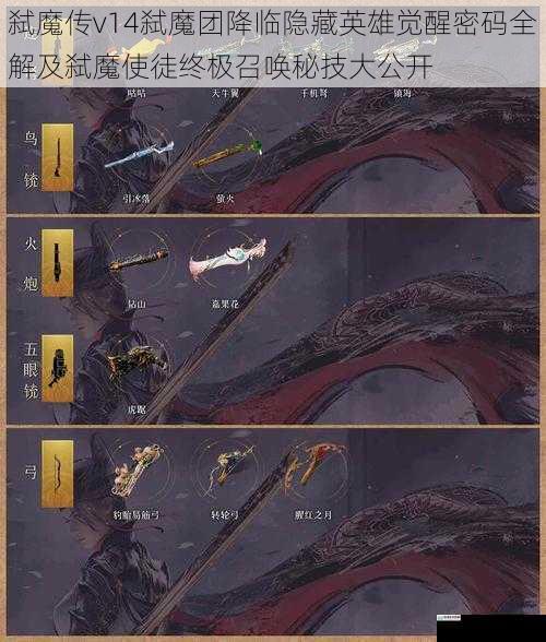 弑魔传v14弑魔团降临隐藏英雄觉醒密码全解及弑魔使徒终极召唤秘技大公开