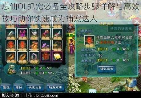 忘仙OL抓宠必备全攻略步骤详解与高效技巧助你快速成为捕宠达人
