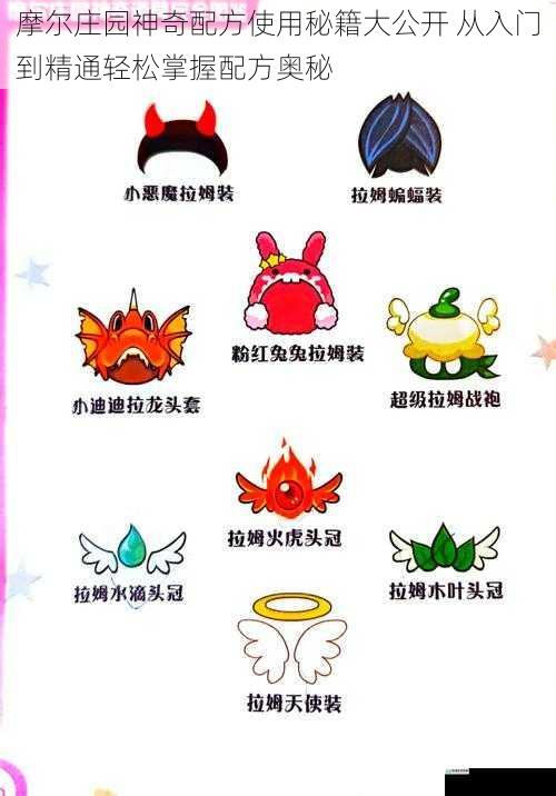 摩尔庄园神奇配方使用秘籍大公开 从入门到精通轻松掌握配方奥秘