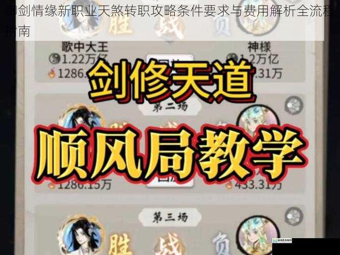 御剑情缘新职业天煞转职攻略条件要求与费用解析全流程指南