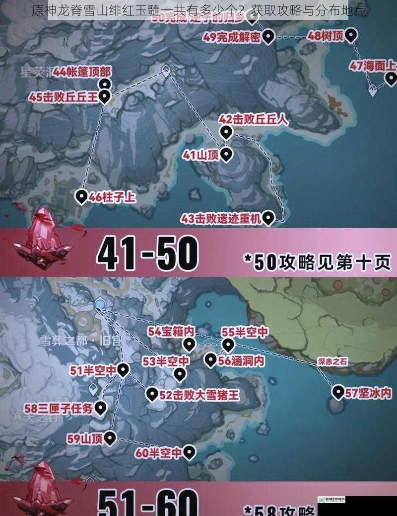 原神龙脊雪山绯红玉髓一共有多少个?获取攻略与分布地点