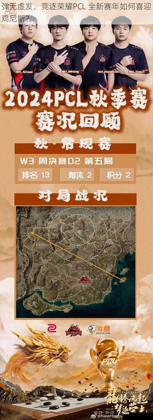 弹无虚发,竞逐荣耀PCL 全新赛年如何喜迎鸡尼斯?