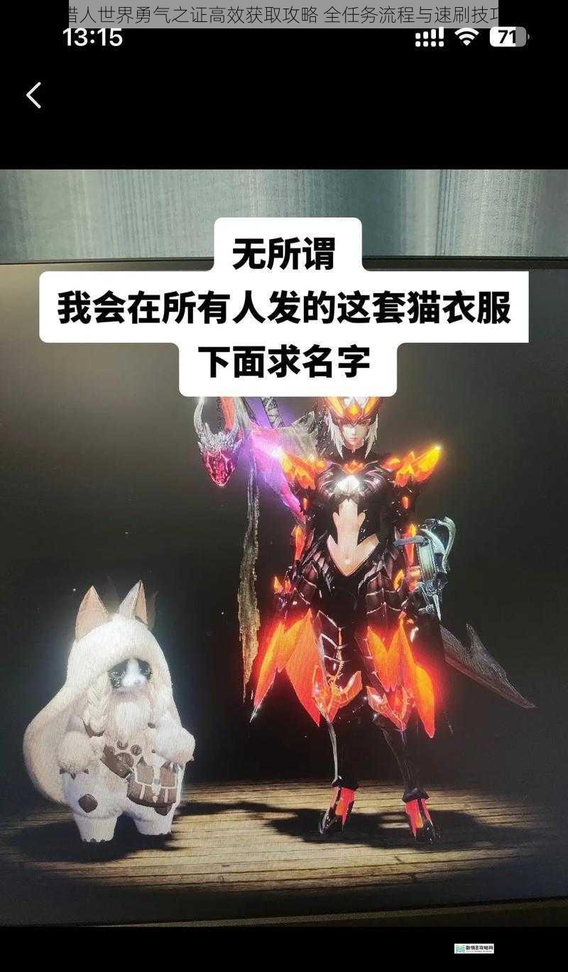 怪物猎人世界勇气之证高效获取攻略 全任务流程与速刷技巧详解