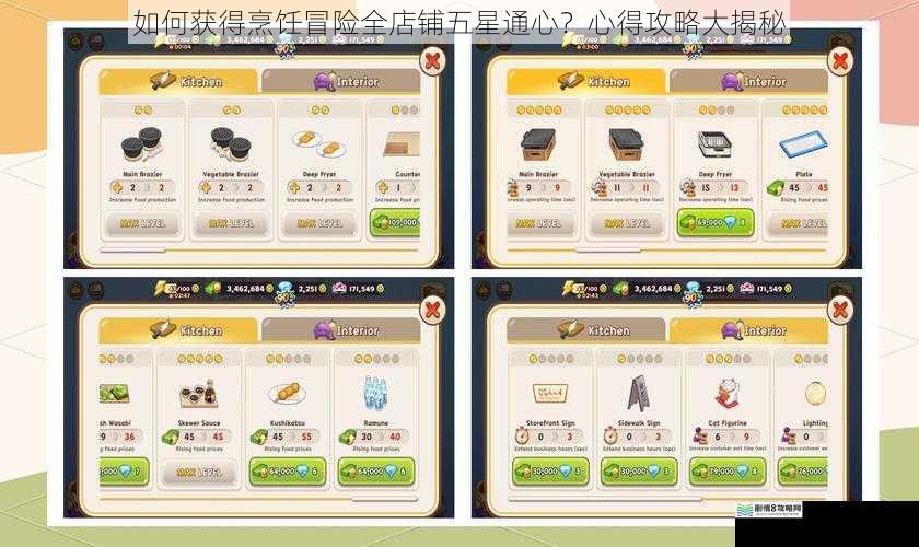 如何获得烹饪冒险全店铺五星通心？心得攻略大揭秘