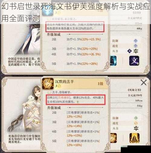 幻书启世录死海文书伊芙强度解析与实战应用全面评测