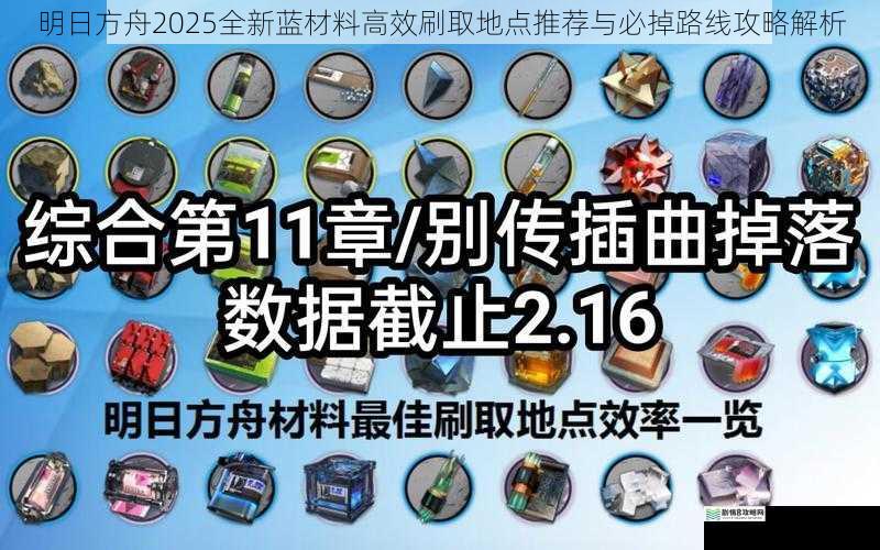 明日方舟2025全新蓝材料高效刷取地点推荐与必掉路线攻略解析