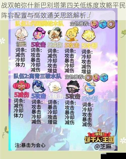 战双帕弥什新巴别塔第四关低练度攻略平民阵容配置与高效通关思路解析