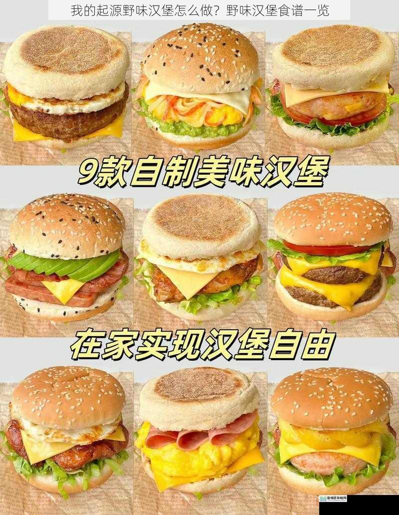我的起源野味汉堡怎么做？野味汉堡食谱一览