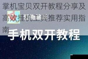 掌机宝贝双开教程分享及高效挂机工具推荐实用指南