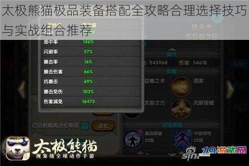 太极熊猫极品装备搭配全攻略合理选择技巧与实战组合推荐