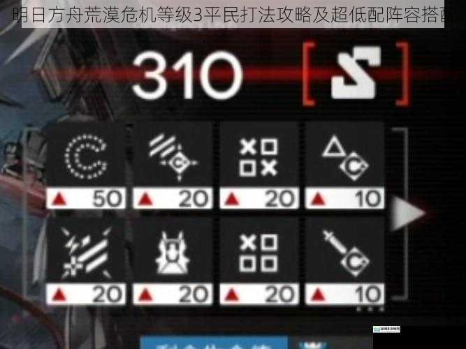 明日方舟荒漠危机等级3平民打法攻略及超低配阵容搭配