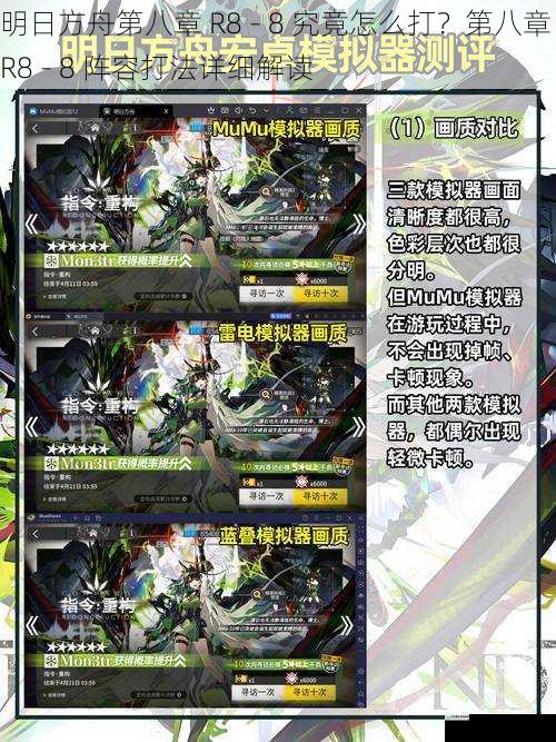 明日方舟第八章 R8 - 8 究竟怎么打？第八章 R8 - 8 阵容打法详细解读
