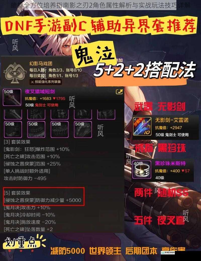 暗禅全方位培养指南影之刃2角色属性解析与实战玩法技巧详解