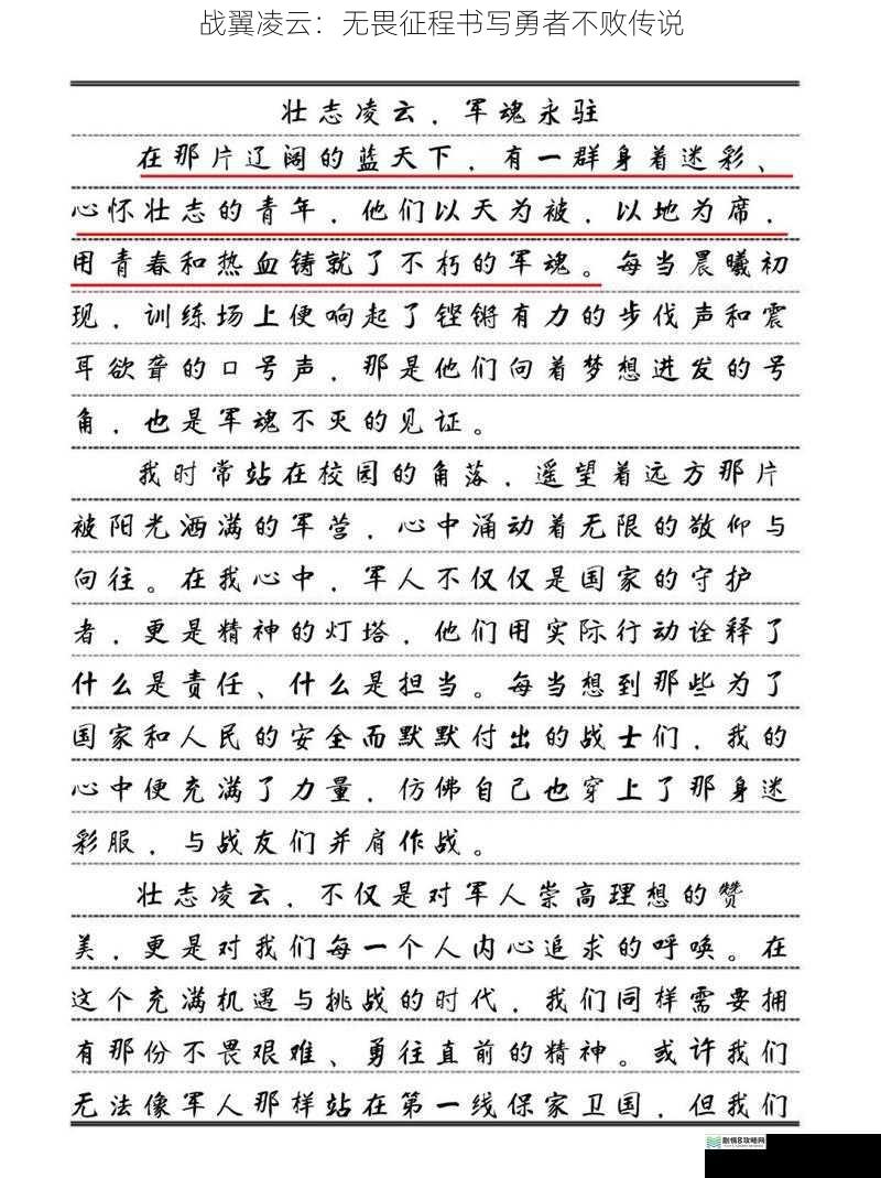 战翼凌云：无畏征程书写勇者不败传说