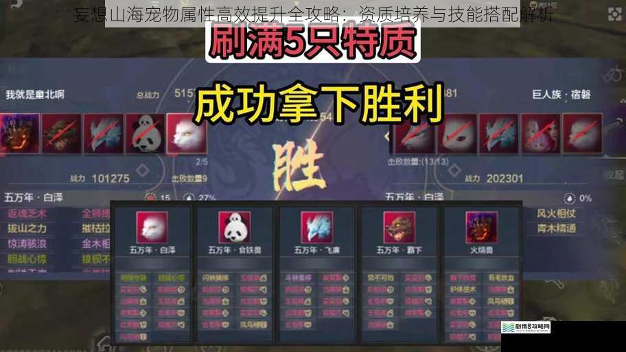 妄想山海宠物属性高效提升全攻略：资质培养与技能搭配解析